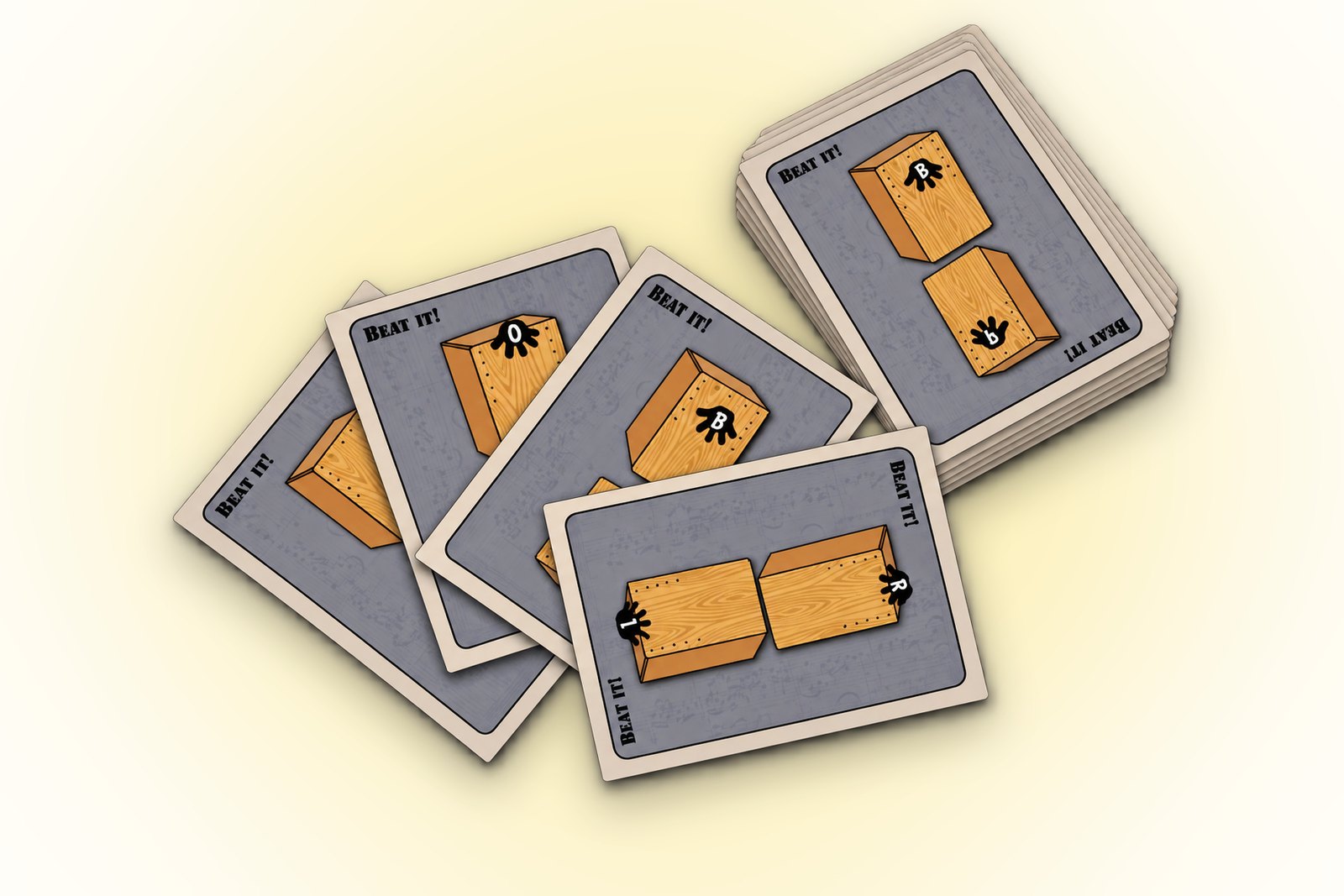 SOUNDCARDS-Set Beat It!: Karten mit Cajon-Schlägen