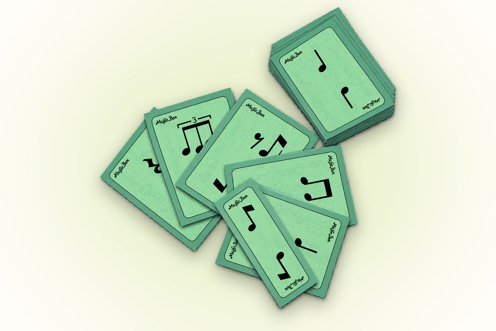 SOUNDCARDS-Set MusicBox: Karten mit Rhythmuswerten